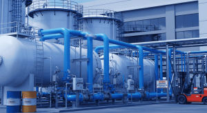 Ilustrasi distribusi ammonia Indonesia untuk kebutuhan industri