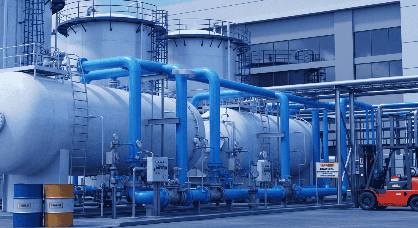 Ilustrasi distribusi ammonia Indonesia untuk kebutuhan industri