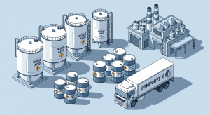 Ilustrasi distribusi Boric Acid berkualitas untuk kebutuhan industri oleh Damika.