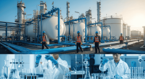 Toluene untuk industri digunakan dalam proses produksi di fasilitas manufaktur Indonesia