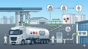 Kontrol kualitas dan distribusi HCL standar internasional oleh PT Damika Buana Indonesia untuk sektor manufaktur global.