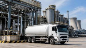 Ilustrasi Truk tangki PT Damika Buana Indonesia bersiap memenuhi pasokan bahan kimia sebagai supplier asam sulfat Sulawesi untuk fasilitas smelter nikel.